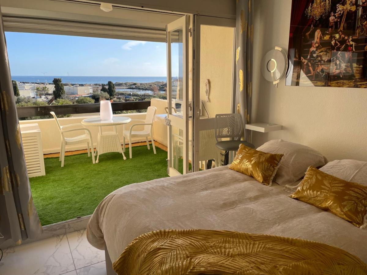 SHOWTIME NATURISTE PORT NATURE 6 parking privé clim ascenseur vue mer Agde Esterno foto